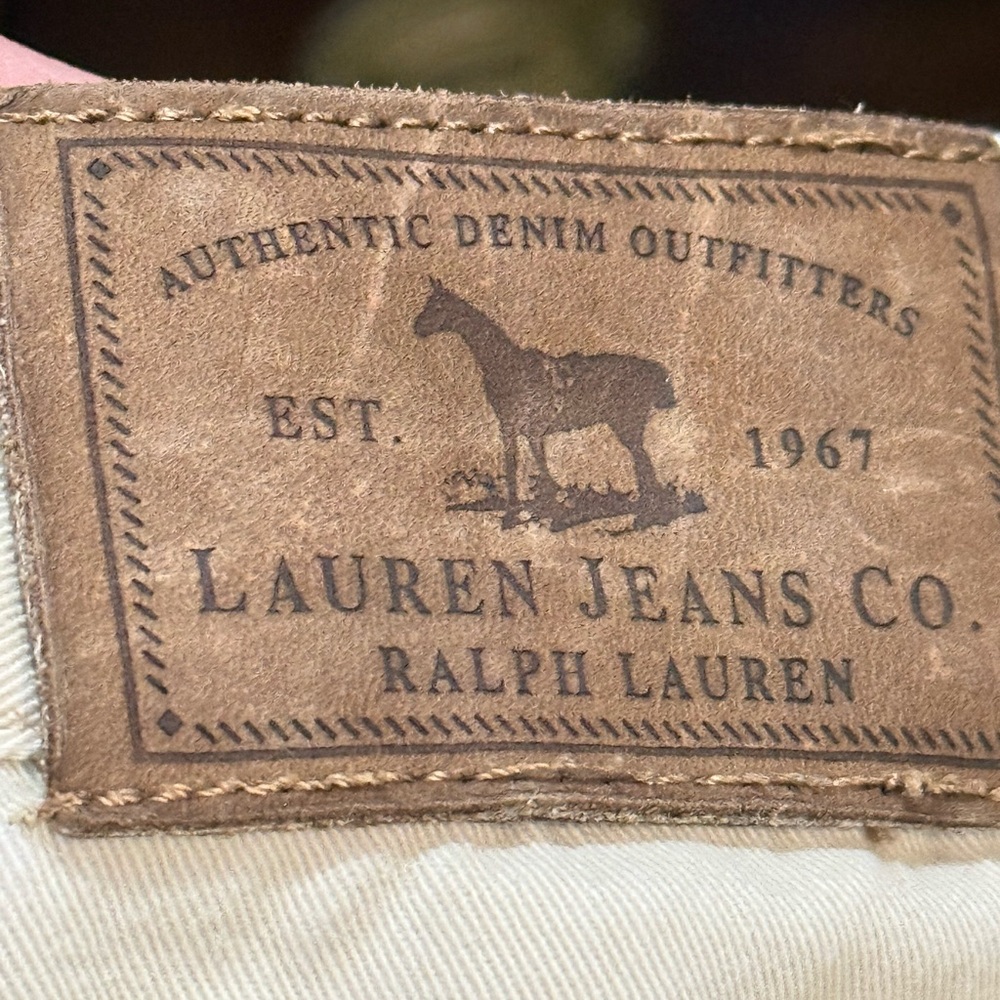 Ralph Lauren Beige Straight Leg Khakis - Picture 3 of 5